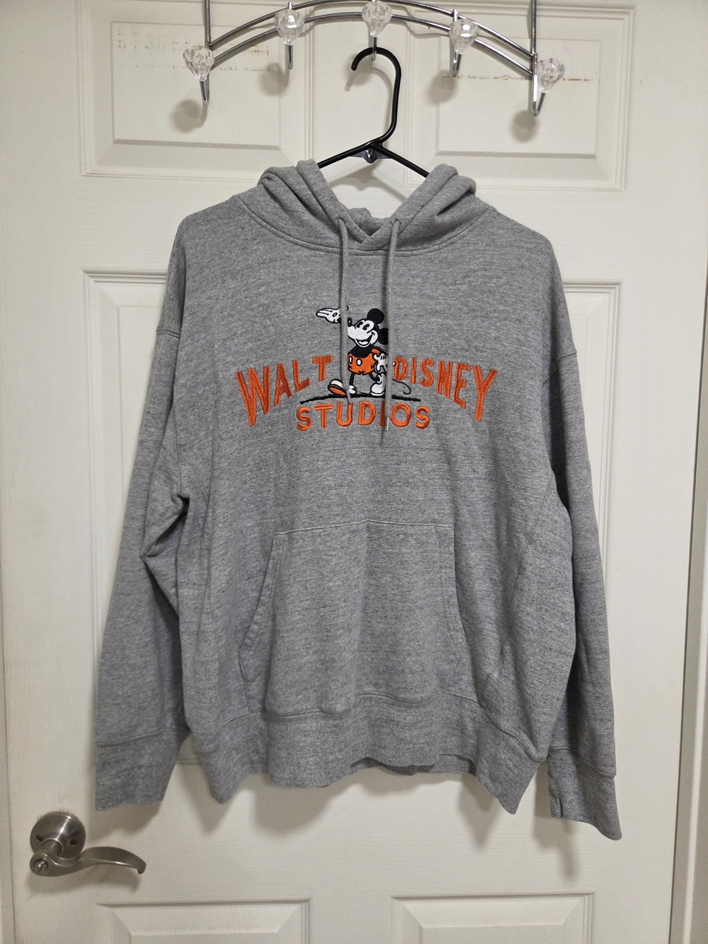 Disney 100 The Eras Walt Disney Studios Mickey Mouse Gray Hoodie Size L